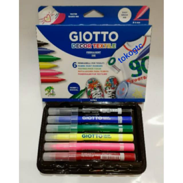 

Giotto Decor Textile /Kaos/Bahan 6warna