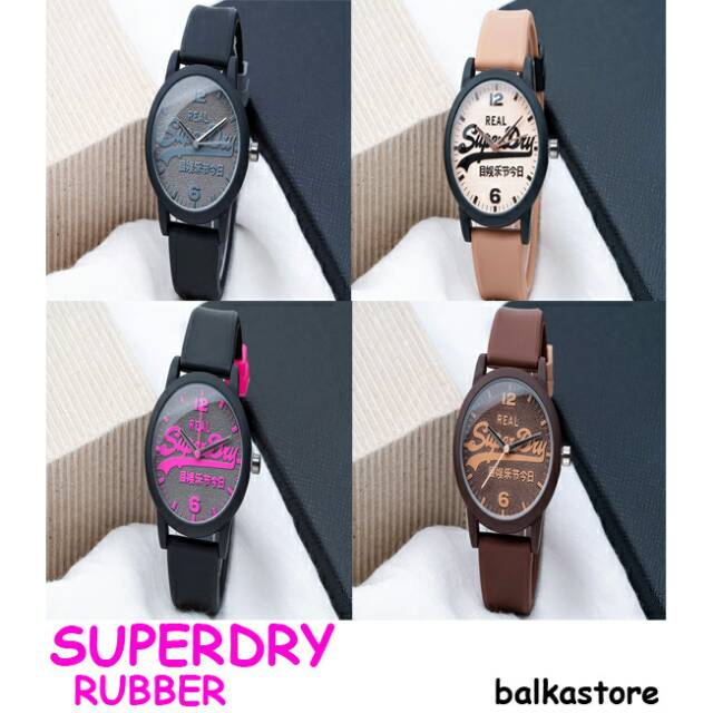Jam Tangan Wanita Superdry Rubber