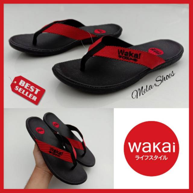 PROMO SANDAL WAKAI JEPIT PRIA DAN WANITA. SANDAL DISTRO PROMO MURAH. SANDAL CASUAL SANTAI RINGAN