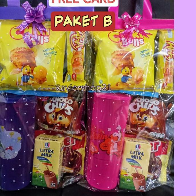 

5.5 Brand Paket snack ulang tahun anak + BOTOL MINUM /PAKET B/FREE CARD / GOODIE BAG ULTAH MURAH