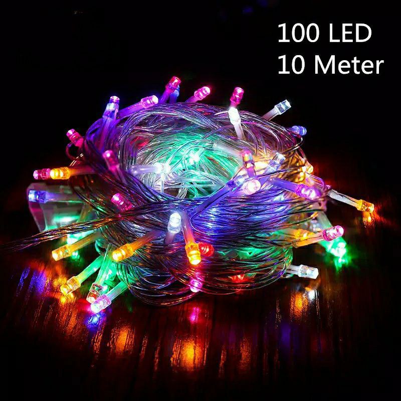 lampu tumbler 10 meter lampu led tumblr hias dekorasi rainbow twinkle