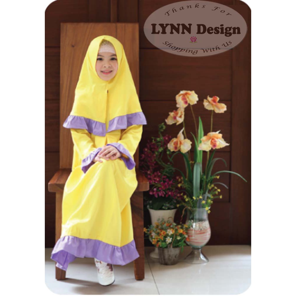 Setelan Gamis Muslim anak set Premium by Lynn Design