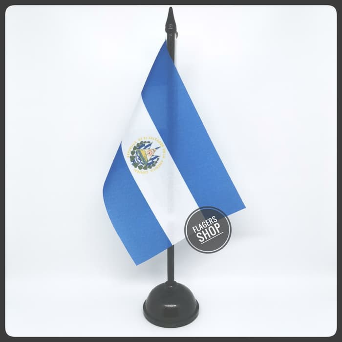 

Bendera Meja El Savador + Tiang Kayu