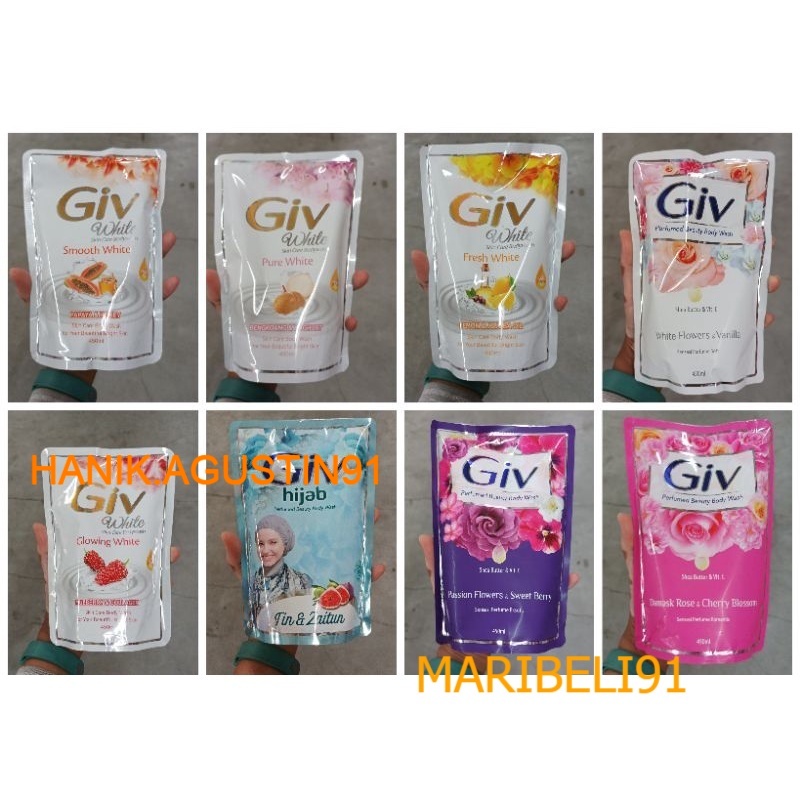 Giv Sabun Cair 450ml / Giv Sabun Mandi Cair 450ml / Giv Body Wash Cair 450ml MB91