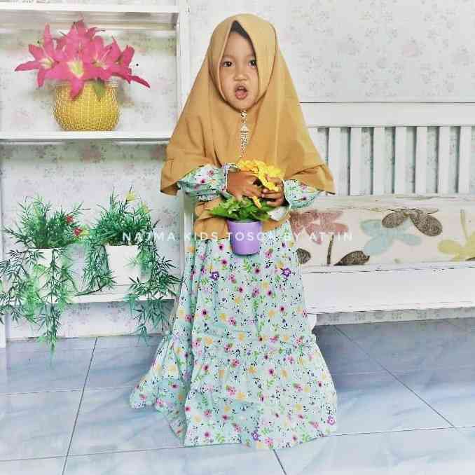 Gamis Najma Kids Attin DRESS SET KHIMAR