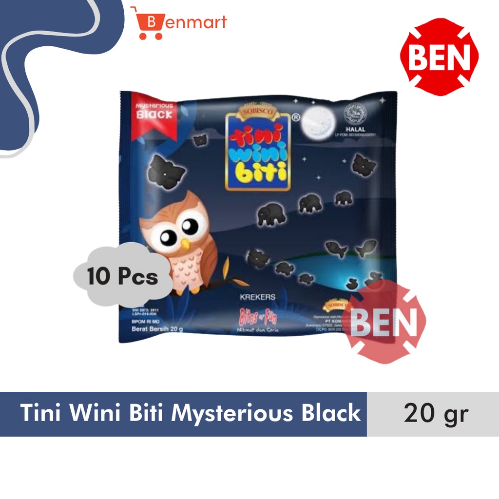 

Tini Wini Biti Mysterious Black 1 Pak 10 Pcs 20g 20gr 20 g gr - 2000