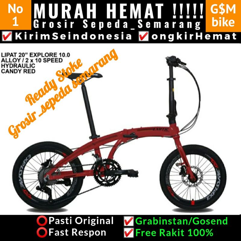 Grosir sepeda semarang sepeda lipat 20 inch exotic explore  by PACIFIC