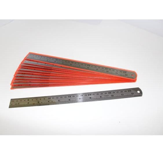 PENGGARIS BESI 30 cm - Ruler Stainless - belebas