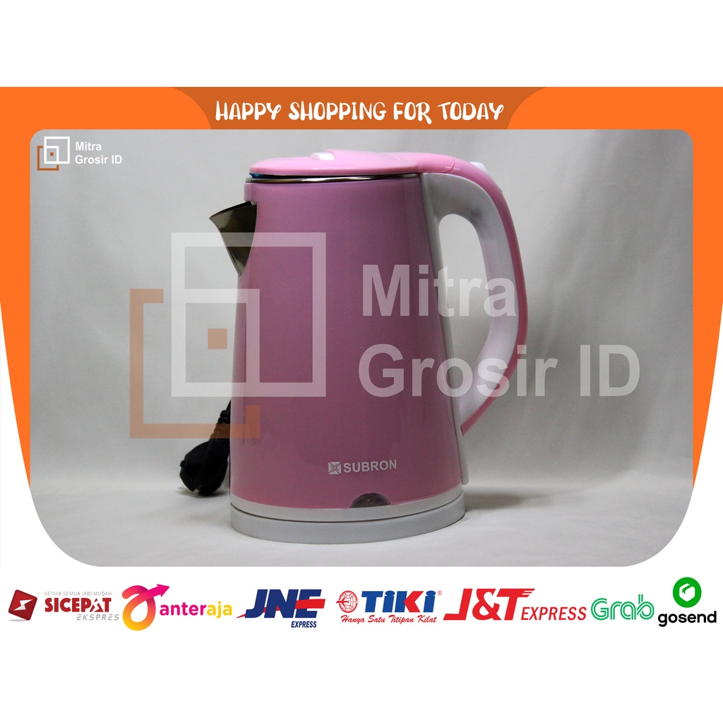 TEKO LISTRIK SUBRON PINK 2,3 LITER PEMANAS AIR ELECTRIC