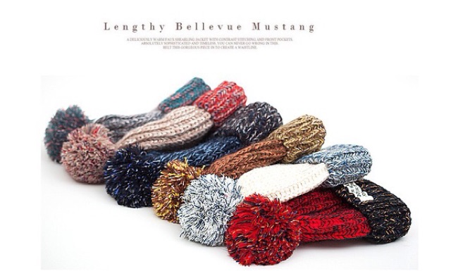 IMPORT MOLLAD Hat Wool Pom Topi Rajut Wool Pom Pom Winter Musim Dingin Hat Beanie infinity