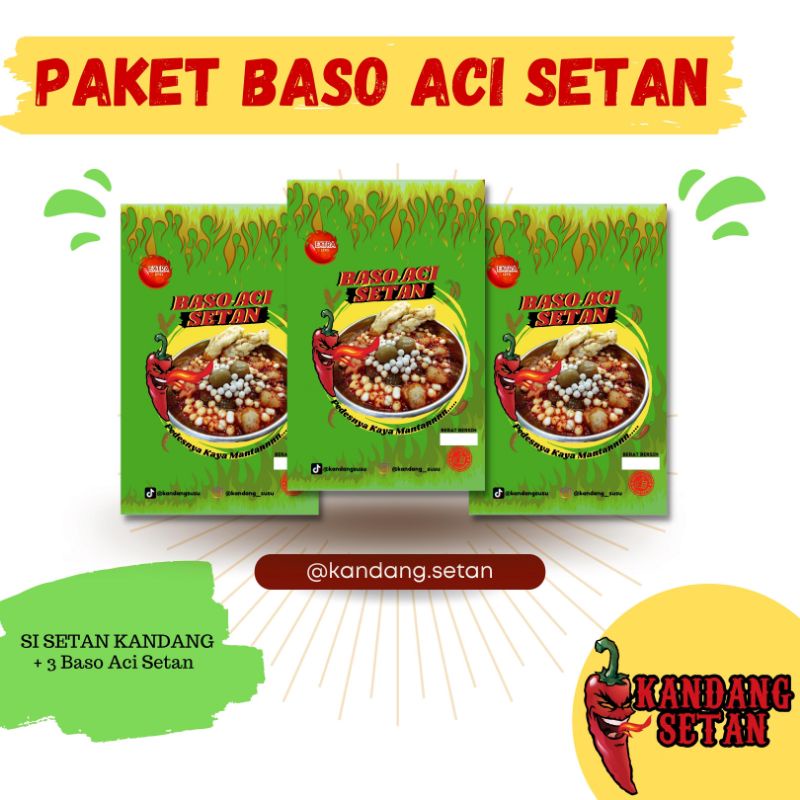 

Paket Bundling 3 Baso Aci Setan