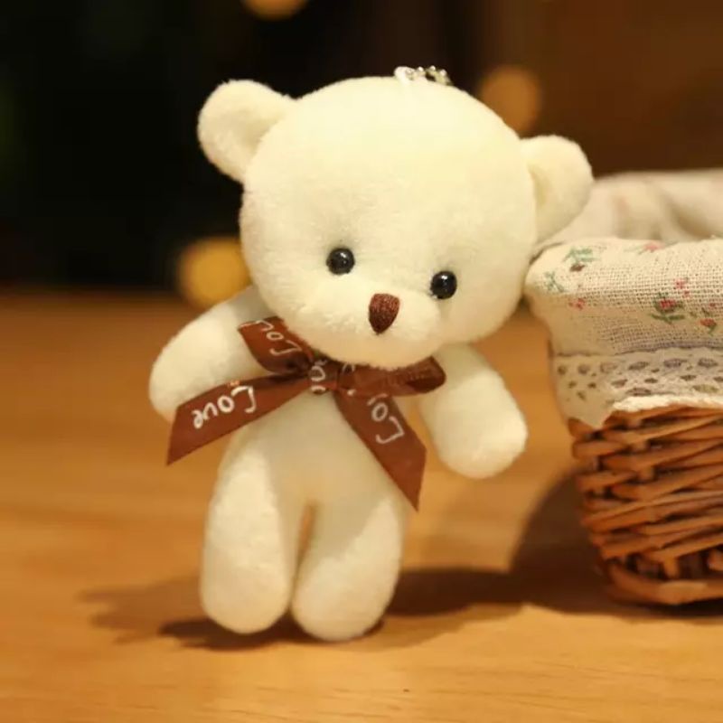 Boneka Beruang Mini Gantungan Kunci Tas Dompet Hiasan