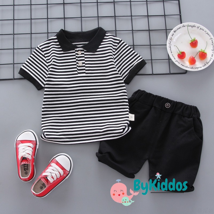 ByKiddos - Setelan Baju dan Celana Anak  Shirt Import / Kaos anak  Premium / Kaos Anak Impor / kaos dan Celana Import Premium