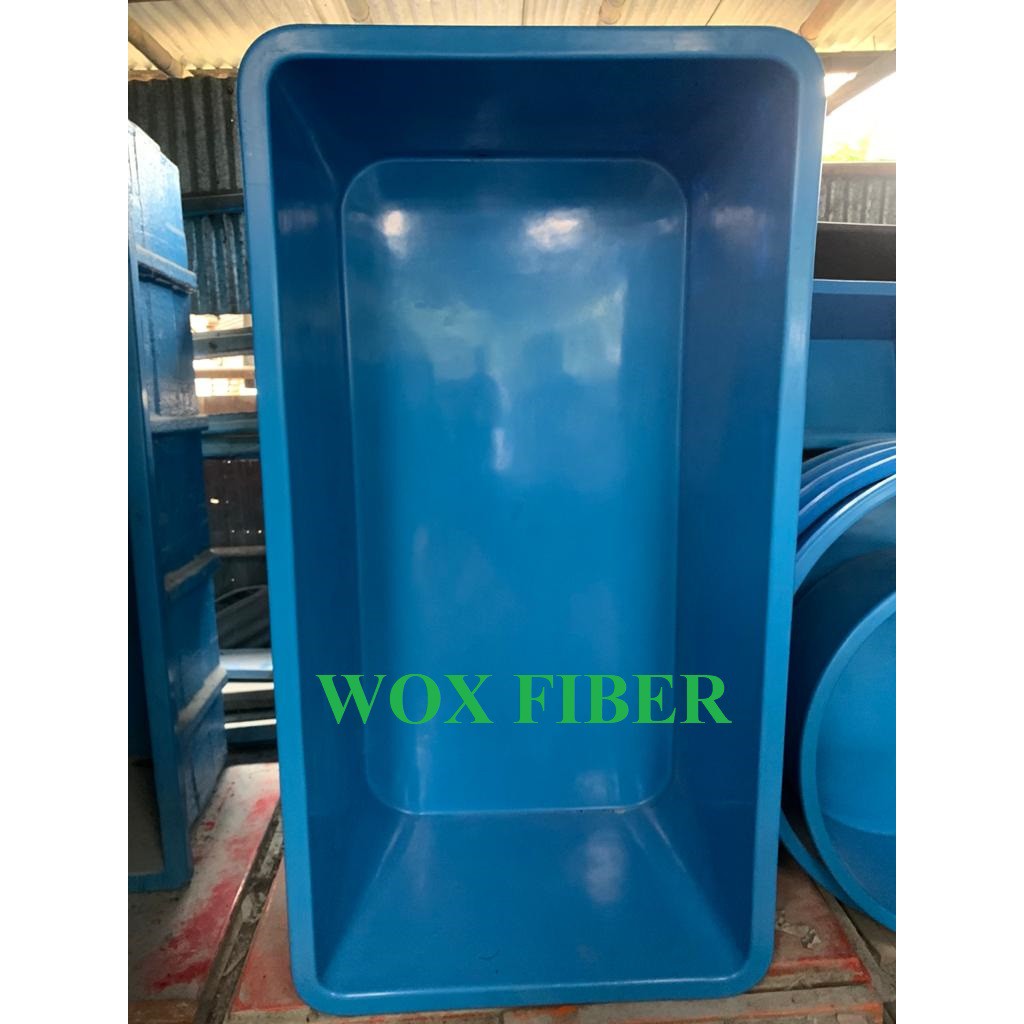 BAK FIBER PERSEGI / BAK FIBER KOTAK P:200 L:100 T:100 CM