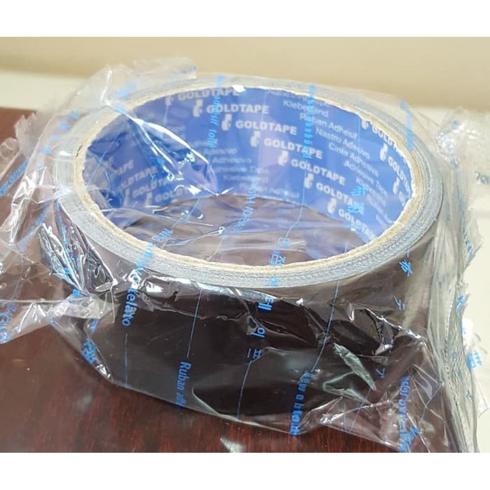 

Promo Lakban Kain Cloth Tape 1 Inch Hitam Gold Tape terakhir