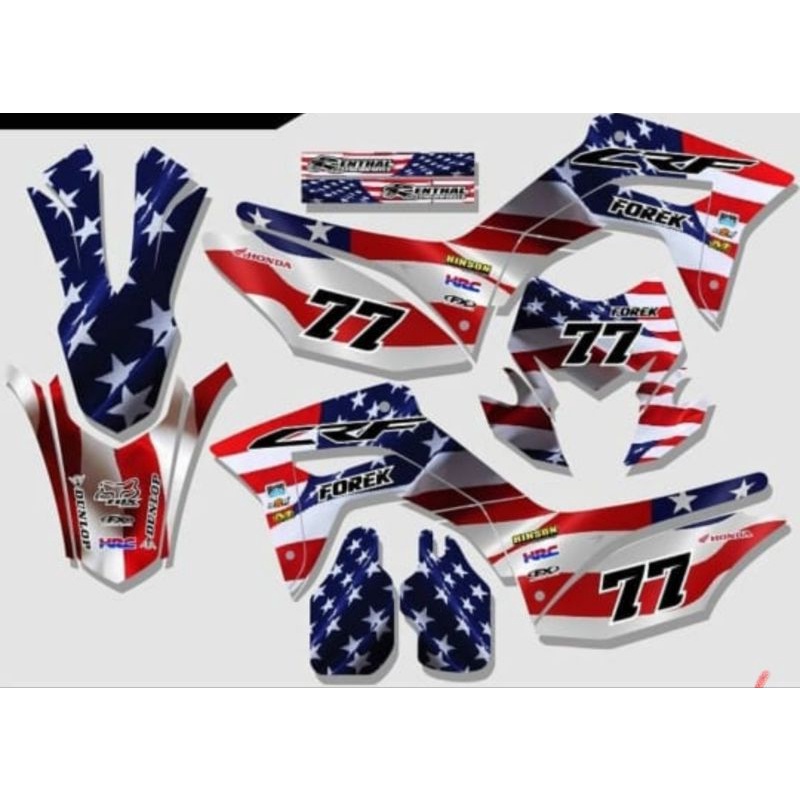 stiker decal crf klx ktm husq trail trabas