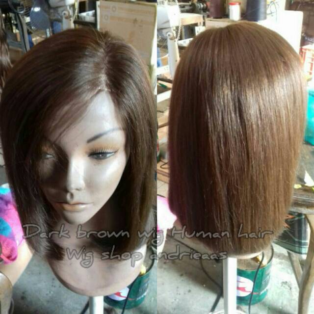 Wig human hair rambut asli Human hair