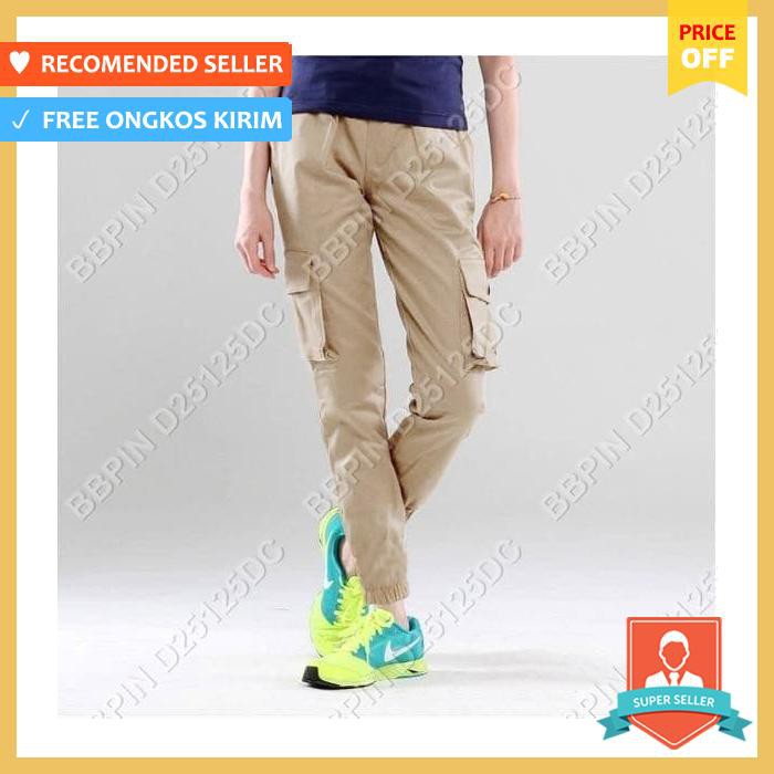 Celana Jogger Cargo Cewek / Gunung / Outdoor / Lapangan /Jogger Wanita