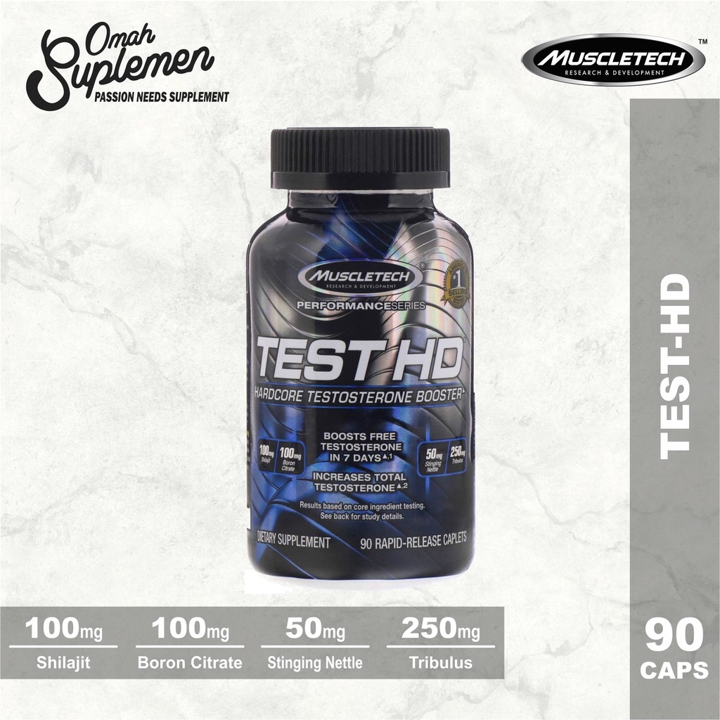 Muscletech Test HD 90 caps Testhd Hardcore Testosterone Booster