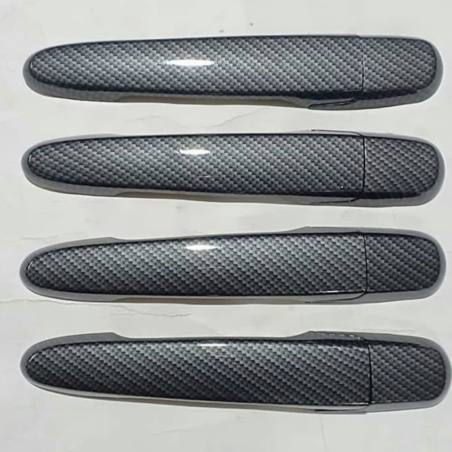 Door handle cover / pegangan pintu calya carbon