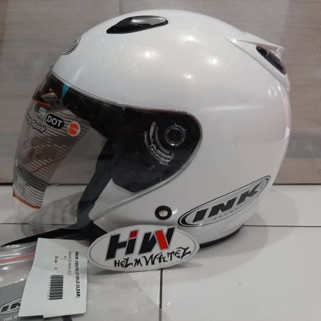HELM INK CENTRO PUTIH SOLID ORIGINAL