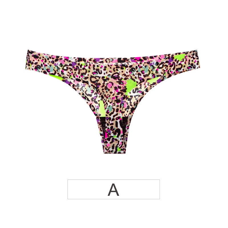 Leopard Mulus Celana Dalam Wanita Sexy Thong Simple T-Pants CD