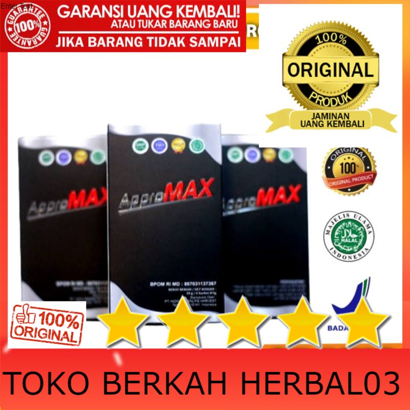100% ASLI Appromax-Asli 100% Original Appro Max Minuman Herbal Pria Serbuk