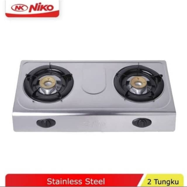 Kompor Gas 2 tungku NIKO NK 666 Kompor Gas 2 Tungku Stainless SNI