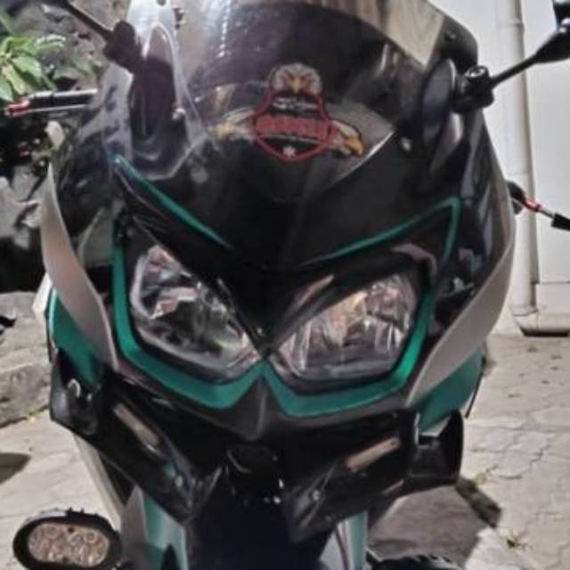 cover lis lampu headlamp ninja 250 r karbu 250r