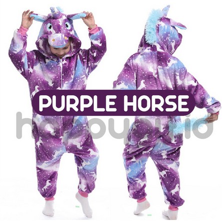 BAJU KOSTUM ONESIE PIYAMA ANAK KID UNICORN 2