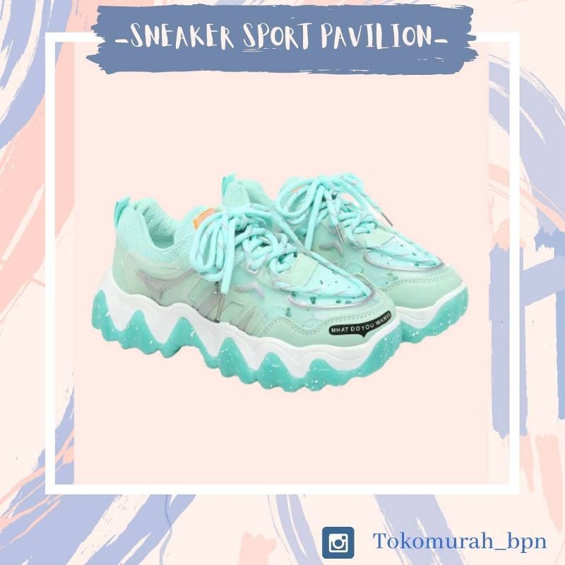 [FREE HADIAH] Sepatu Sneakers Sport Cewek Wanita Murah Bagus Pavilion Balikpapan Bontang Berau