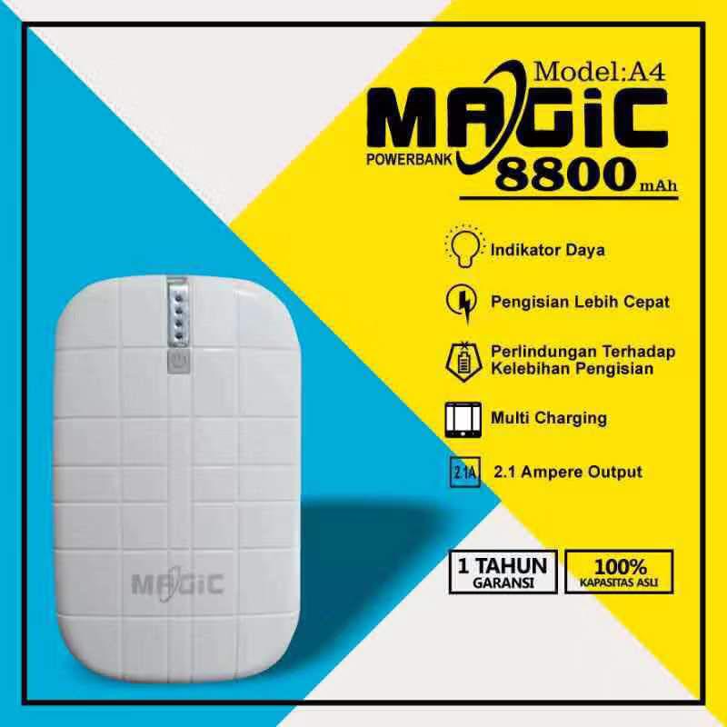 ORIGINAL POWERBANK MAGIC A4 8800MAH A4