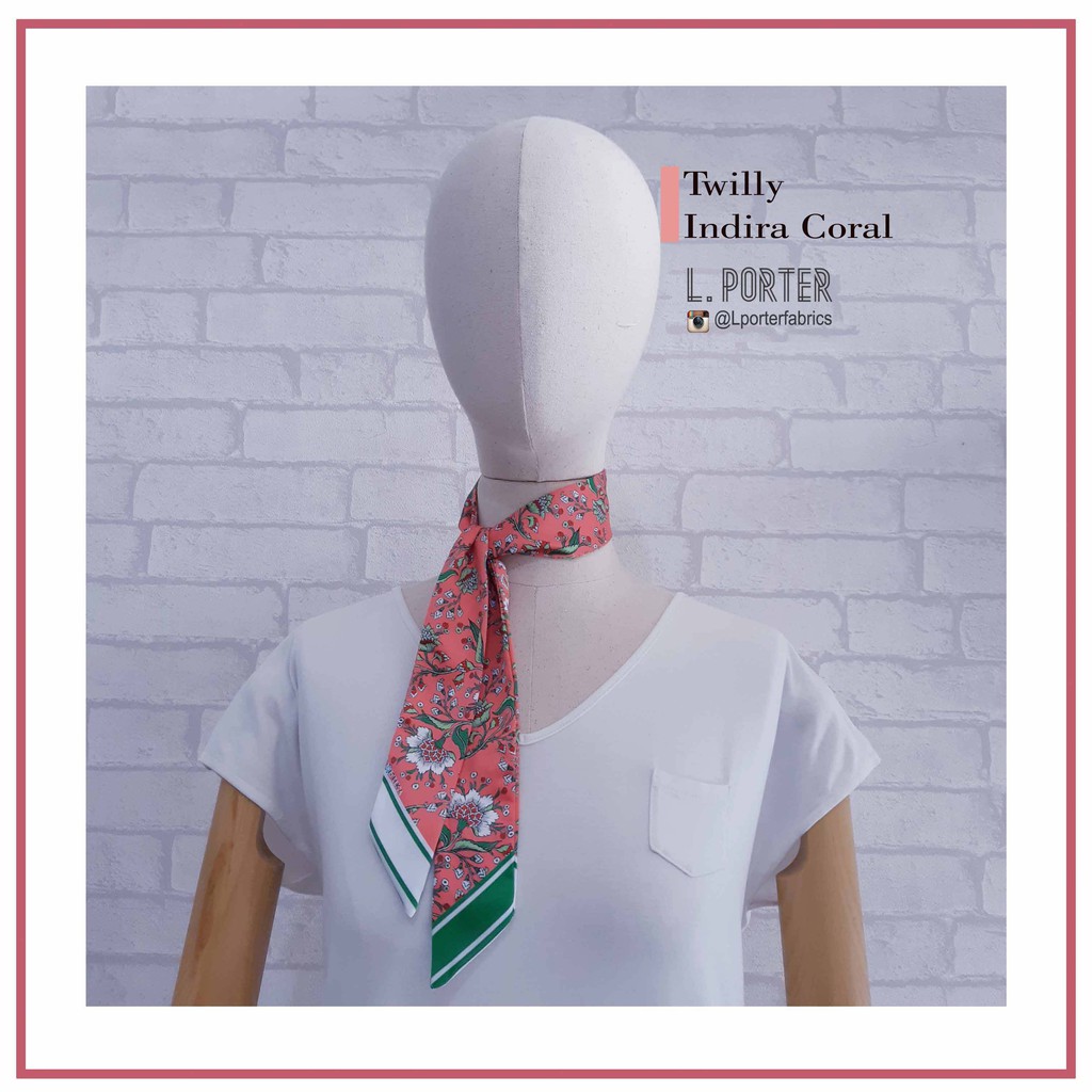 Twilly Motif Indira  / Twilly Tas / Twilly Leher / Accesories