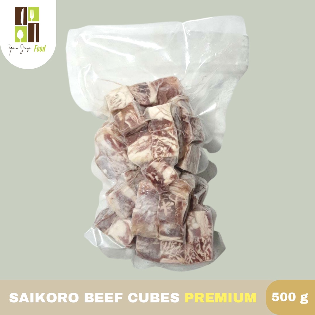 Saikoro Beef Premium Wagyu Cube Daging Sapi 500G