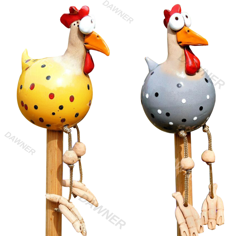 Ornamen Patung Ayam Jantan Bahan Resin Untuk Dekorasi Taman