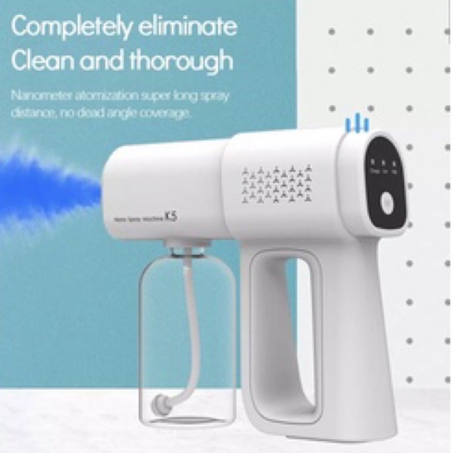 READY STOCK PREMIUM!! Nano Spray Gun UV Light Wireless/portable Disinfectant sprayer/ Disinfektan