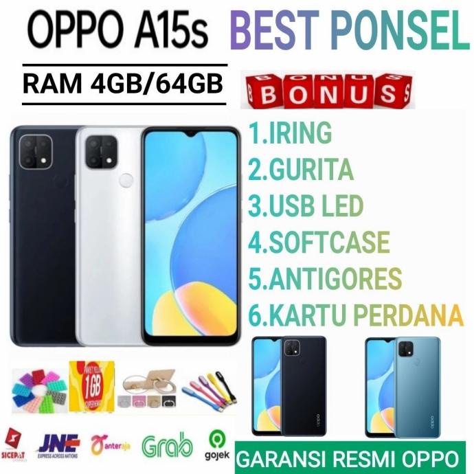 OPPO A15S RAM 4GB/64GB GARANSI RESMI OPPO INDONESIA