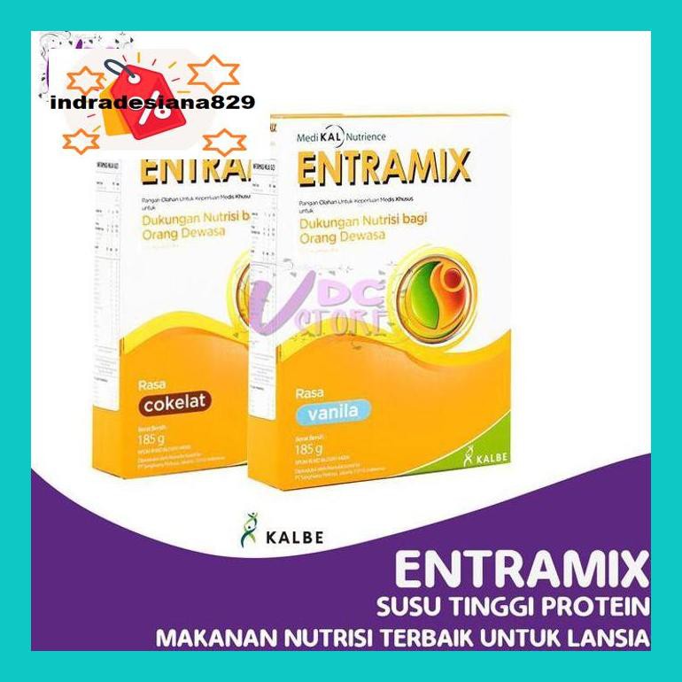 

S504Dpsum Entramix 185 Gr-Vanilla Dan Coklat - Susu Tinggi Protein - Susu Lansia - Vanila Mkld50