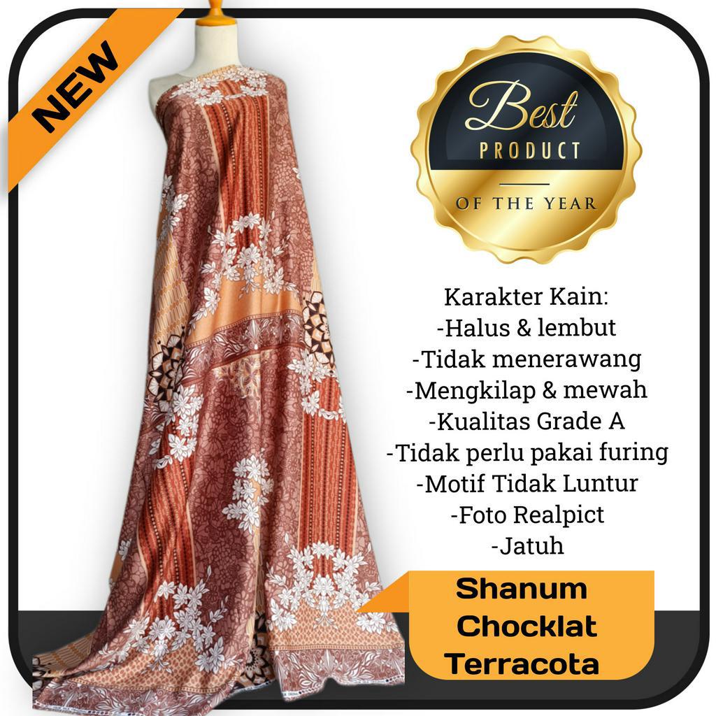 Kain Dr Silk motif Shanum harga persetengah meter