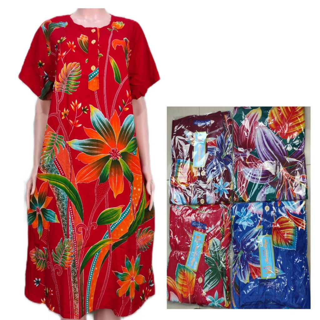 DASTER BATIK  KENCANA UNGU ASLI // BAJU TIDUR WANITA