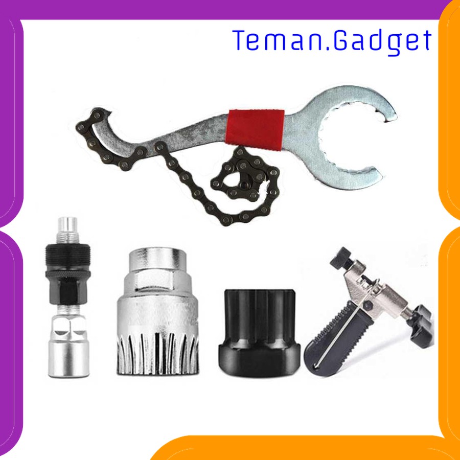 TG-IB175 VXM 5IN1 PERLENGKAPAN REPARASI RANTAI SEPEDA BICYCLE CHAIN SOCKET TOOL