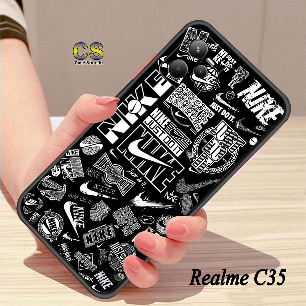 Case Store - Case Nike Black Realme C35 REALME C21Y 8i NARZO 5A 50i  GT MASTER REALME 3 PRO REALME 5