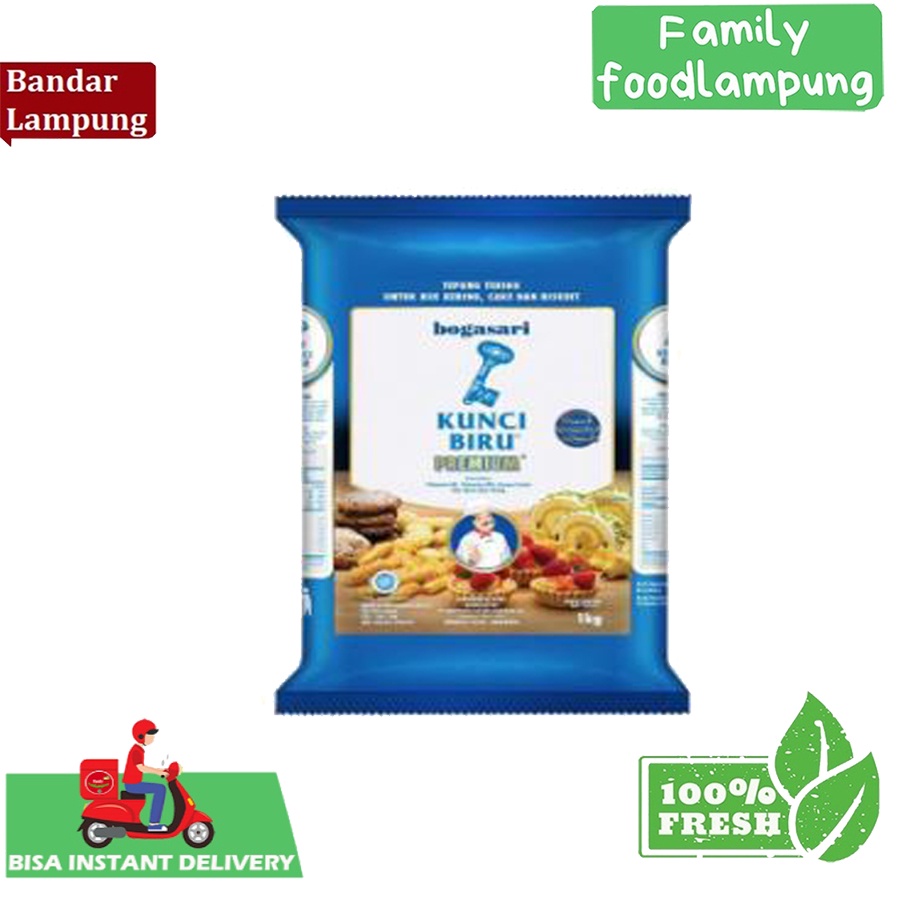 

Tepung Terigu Kunci Biru 1 kg Family Food Lampung