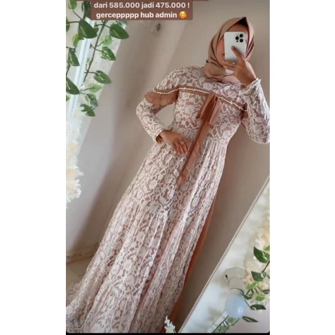 GaMIS BROKAT MEWAH // Dress Azzura // dress brokat cantik // gamis brokat mewah // dres kondangan