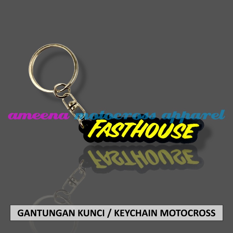 Gantungan Kunci Motocross - Keychain Trail MX - Gantungan Kunci Trabas - Keychain Enduro - Souvenir Trail - Keychain Souvenir - FH015