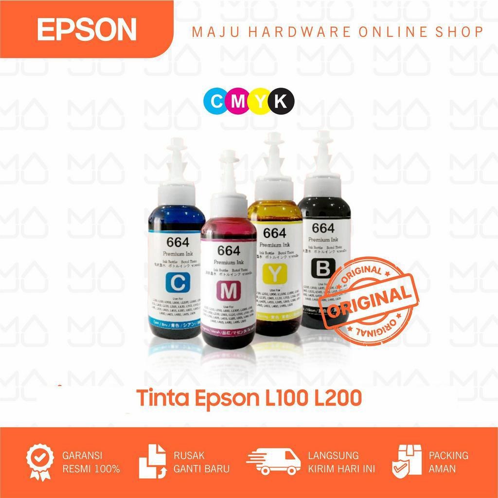 Tinta Epson 664 Printer L120/L210/L220/L360 Tinta ori epson