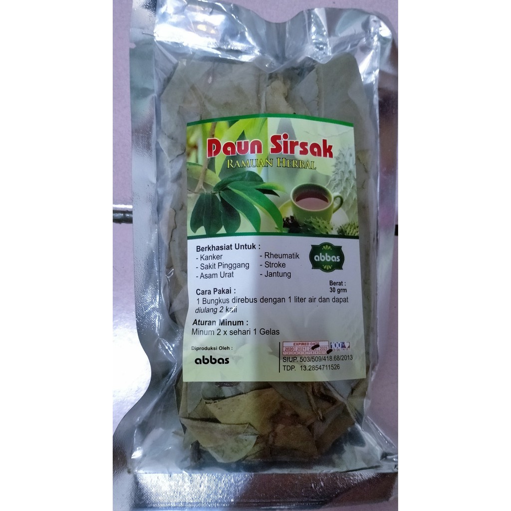 

Daun sirsak abbas ramuan herbal