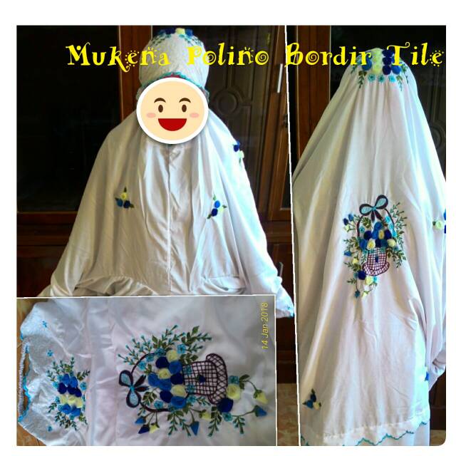 Mukena Bahan Tile Voal Motif