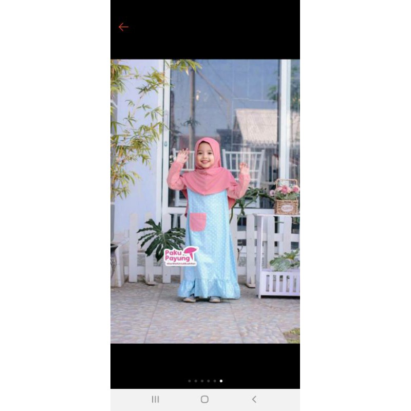 gamis anak paku payung GPK