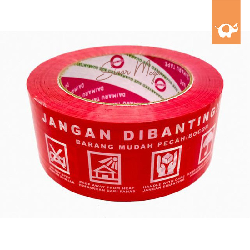 

Daimaru Lakban "JANGAN DIBANTING"/ Solasi Merah Besar Murah